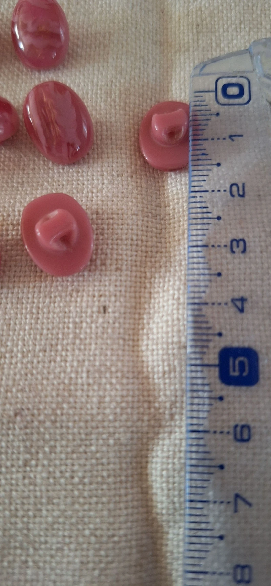 10 botões 15 mm para costurar em resina madeira rosa – photo 2